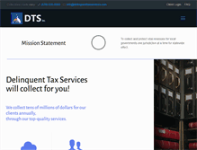 Tablet Screenshot of delinquenttaxservices.com